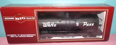 BACHMANN BIG HAULERS WHITE PASS & YUKON TANK CAR 93419 G SCALE, NEW - Image 1 of 4