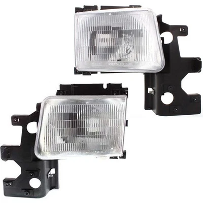 Pair Headlights Lamps Set of 2  Left-and-Right for Ram Van Left & Right B1500 Foto 1 de 4