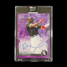 Eloy Jimenez 2022 Topps NOW AUTO WHITE SOX ROAD TO OPENING DAY PURPLE 22/25