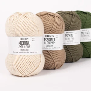 Gotas de hilo DK lana merino superlavado MERINO EXTRA FINO 40+ COLORES envío rápido - Imagen 1 de 54