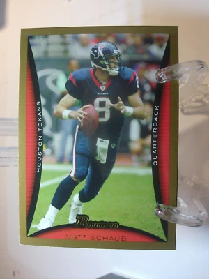 2008 Bowman Gold Football Card  #24 Matt Schaub  (11977) - Image 1 of 2