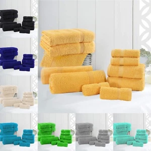Luxury Egyptian Cotton Towels Face Hand Bath Sheet Soft 600 GSM Thick Towels - Picture 1 of 36