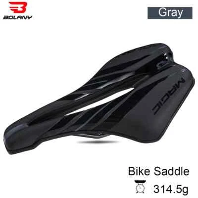 Bicycle Saddle MTB Road Bike Seat Silicone Filled PVC Leather Surface Shockproof - Image 1 of 4