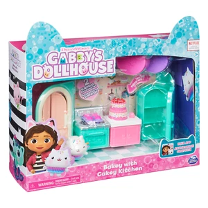 NEW DREAMWORKS GABBY'S DOLLHOUSE BAKEY WITH CAKEY KITCHEN FURNITURE PLAY SET  - Picture 1 of 5