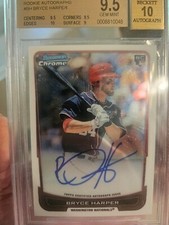 2012 BOWMAN CHROME DRAFT BRYCE HARPER SSP AUTOGRAPH RC - PHILADELPHIA PHILLIES
