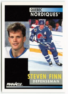 1991-92 Steven Finn Pinnacle - Quebec Nordiques - Image 1 of 2