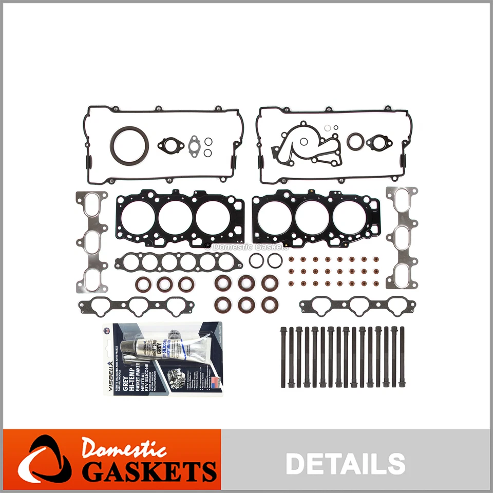 Juego de pernos de junta completa para Hyundai Santa Fe Sonata Kia Optima 2,7 L 01-03 G6BA Foto 1 de 4