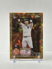 2023 Topps Chrome Sapphire Oswaldo Cabrera RC Gold Refractor #'d/50
