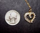 Vintage Gold Plated Sterling Silver Pendent with Cubic Zirconium (Reduced)