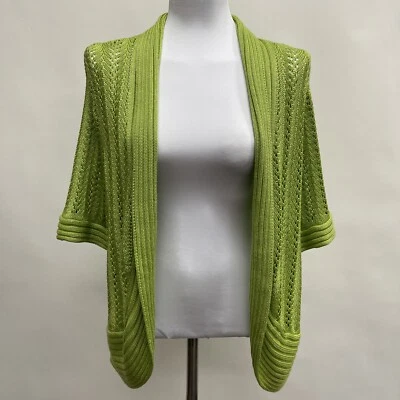 Suéter Cárdigan Peter Nygard Frente Abierto Talla 1X Verde Nuevo con Etiquetas Foto 1 de 4