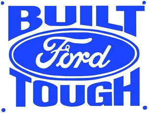 TRUCK BUILT FORD TOUGH DECAL STICKER - Picture 1 of 1