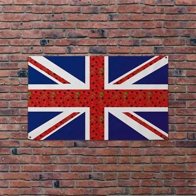 Banner de diseño de 5x3 ft de Poppy Union Jack Foto 1 de 2