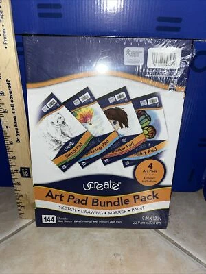 4pk - 9"x12" - 144 sheet sketch Art Pad Bundle - UCreate - Image 1 of 4