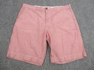 Tommy Hilfiger Shorts Mens 38 Red Stripes Chino Casual Logo Preppy 38X22 - Picture 1 of 12