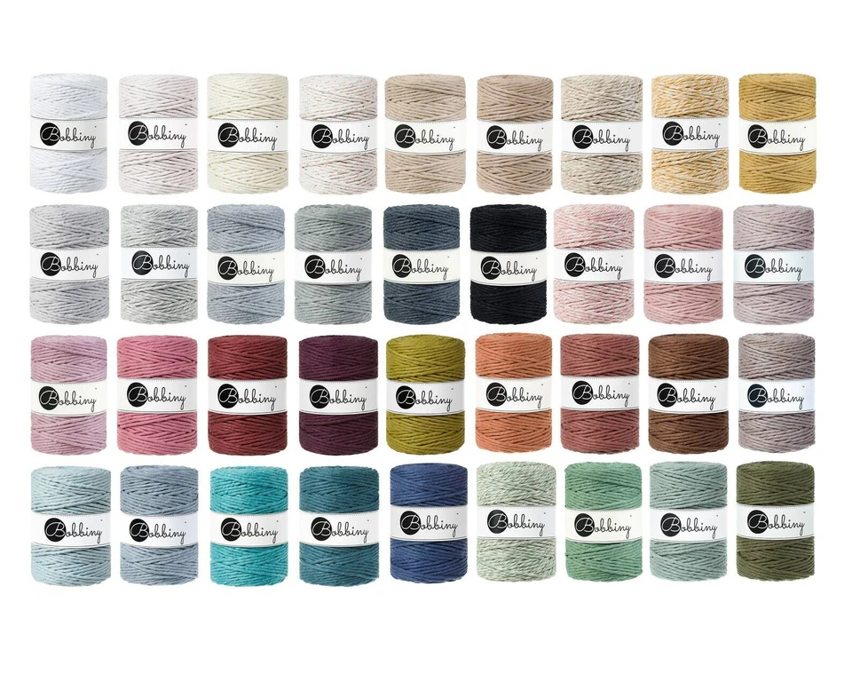 Corda in macramè bobbiny 5 mm XXL cotone 100 m - Immagine 1 di 1