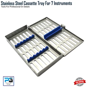 Dental Surgical Sterilization Autoclave Cassette Tray 7 Instruments CE Stainless - Picture 1 of 5