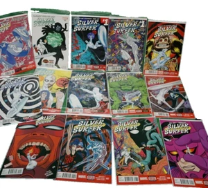 Marvel Comic Silver Surfer Lot Of 14 1(2) 3-14 In Plastic Sleeves - Picture 1 of 10