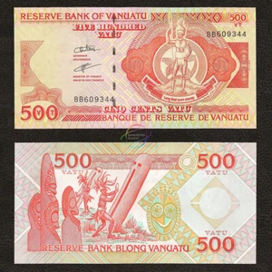 VANUATU 500 Vatu 1993 prefijo BB P-5 SIN CIRCULAR sin circular - Imagen 1 de 1