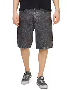 Diesel - Pantalones cortos de mezclilla de corte relajado para hombre pintados con spray acabado multicolor - Imagen 1 de 3