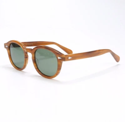 Gafas de sol Johnny Depp de acetato de lino para ciclismo al aire libre gafas de sol polarizadas tintadas Foto 1 de 4