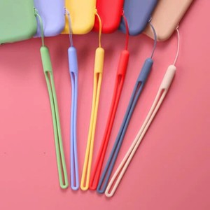 5xWeiche Silikon Handgelenk Lanyard Handy Schlüsselbund Kettenriemen DIY Hang