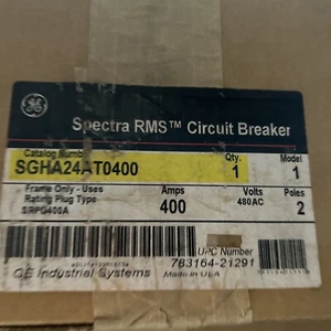 SGHA24AT0400 GE 2 POLE 400AMP 480V (FRAME ONLY) NEW - Picture 1 of 2