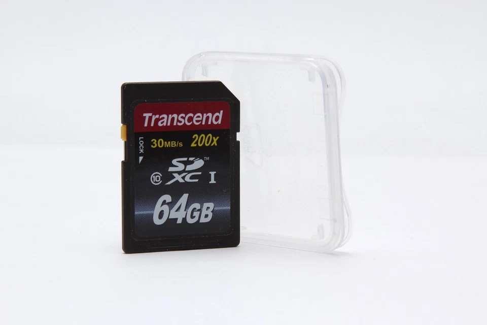 64 GB Transcend 30MB/s 200x Class 10 SDXC Speicherkarte - Bild 1 von 1