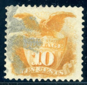 US Stamp #116 Shield & Eagle 10c - PSE CERT - Used - CV $110.00 - Picture 1 of 3
