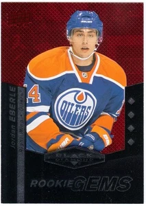 JORDAN EBERLE 2010-11 Black Diamond Quadruple Ruby /100 Rookie Gems Card #220 ( - Picture 1 of 2