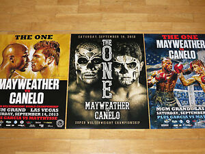 3 X Floyd Mayweather Vs Canelo Alvarez Fight Poster Set 2013 Las Vegas The One