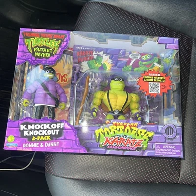 TMNT Mutant Mayhem Knock Off Knockout D Paquete de 2 Guerreros de Karate Juego Completo de 4 Foto 1 de 4