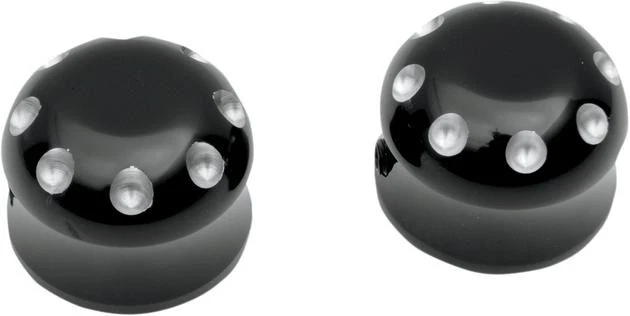 Tapas de eje delanteras Covingtons negras #C0011-B Harley Davidson Foto 1 de 1