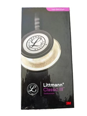 3M Littmann Classic III Stethoscope, 5868, Black-Finish Chestpiece, 27" tube - Image 1 of 3