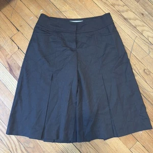 Trina Turk Lightweight Pleated Wool Wide Leg Culotte Bermuda Shorts 2 - Picture 1 of 9