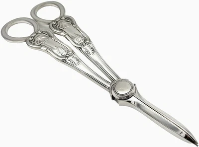 Антикварные посеребренные виноградные ножницы от Martin Hall & Co — узор Kings C. 1895 - Изображение 1 из 4