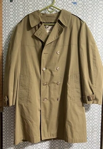 Abrigo London Fog Vintage Talla 42 Reg Doble Pecho Gabardina Forro Extraíble - Imagen 1 de 8