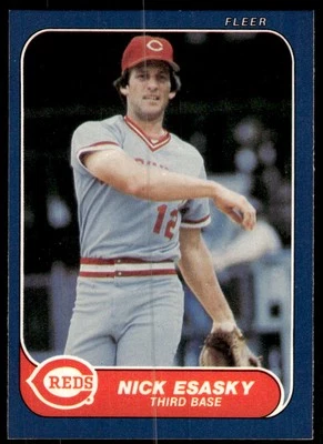 Nick Esasky 1986 Fleer #177 Cincinnati Reds - Image 1 of 2
