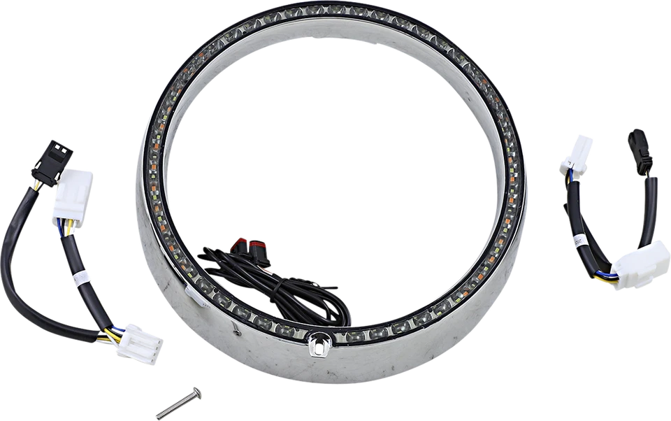 09-13 para Harley Tri Glide Ultra Clásico FLHTCUTG Anillo de Ajuste Secuencial Cromo Foto 1 de 1