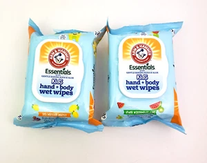 Toallitas húmedas Arm & Hammer Essentials para niños mano + cuerpo sandía mango 30 quilates 2 paquetes - Imagen 1 de 4