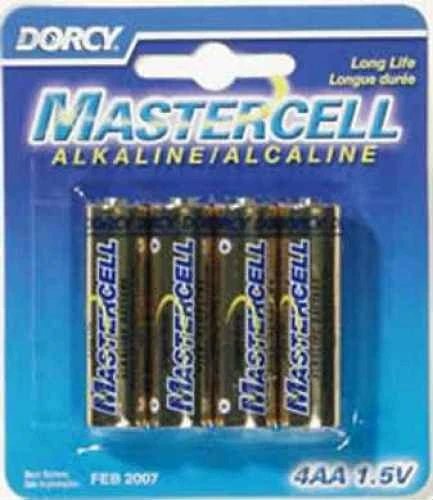 Pilas alcalinas Dorcy Mastercell AA paquete de 4 Foto 1 de 1