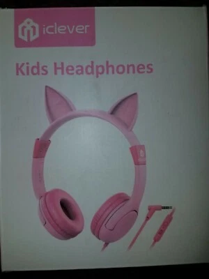 Проводные детские наушники-вкладыши iClever наушники-кошки розовые  - Изображение 1 из 2