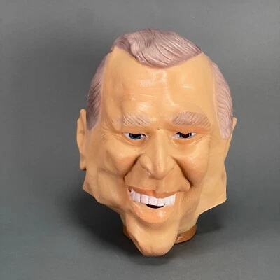 Vintage 1999 Cesar G.W. Bush Full Head Adult Unisex Cosplay Halloween Mask - Image 1 of 4