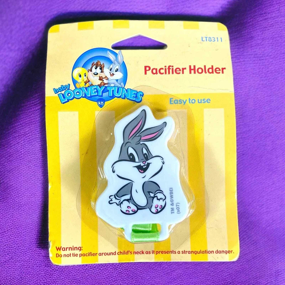 Clip para chupete Looney Tunes niños niñas niños pequeños bebés mordedor seguro diversión nuevo en caja Foto 1 de 4