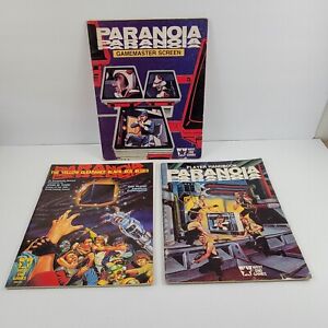 Paranoia RPG Original West End Game Role Playing Gamemaster Screen Lot of 3