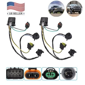 2PCS Headlight Wiring Harness FOR 2007-2014 Chevrolet Silverado 1500 HD 25962806 - Picture 1 of 17