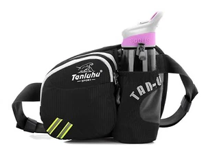NEW Waist Pack With Water Bottle Holder Belt for Phone Hiking Cycling Travelling - Picture 1 of 16