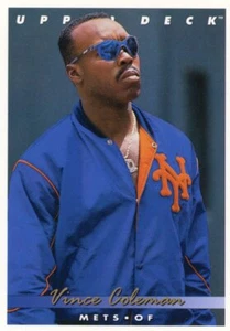 1993 Upper Deck #748 Vince Coleman New York Mets Baseball Card - Picture 1 of 1