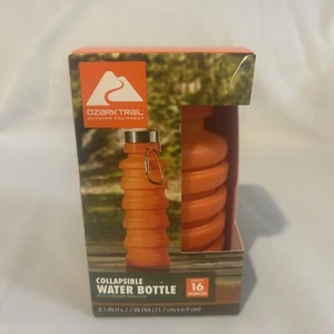 Ozark Trail Silicone Water Bottles 16oz Orange Collapsible Outdoor New - Bild 1 von 5