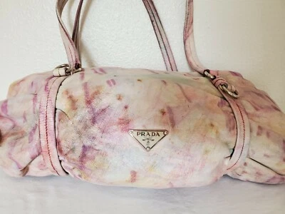 PRADA cocodrilo cocodrilo cocodrilo vintage púrpura beige rosa azul amarillo vitello corbata teñida Foto 1 de 4