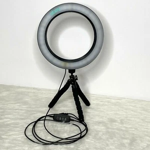 eBay 8" Ring Light for Video with Two Tripods eBayana Cellphone 2 iBank Tripods - Picture 1 of 8
